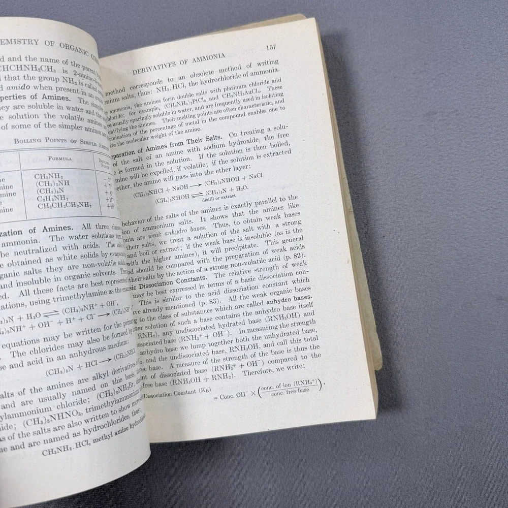 James Bryant Conant Chemistry of Organic Compounds PB 1944 USAFI EM 454 Science
